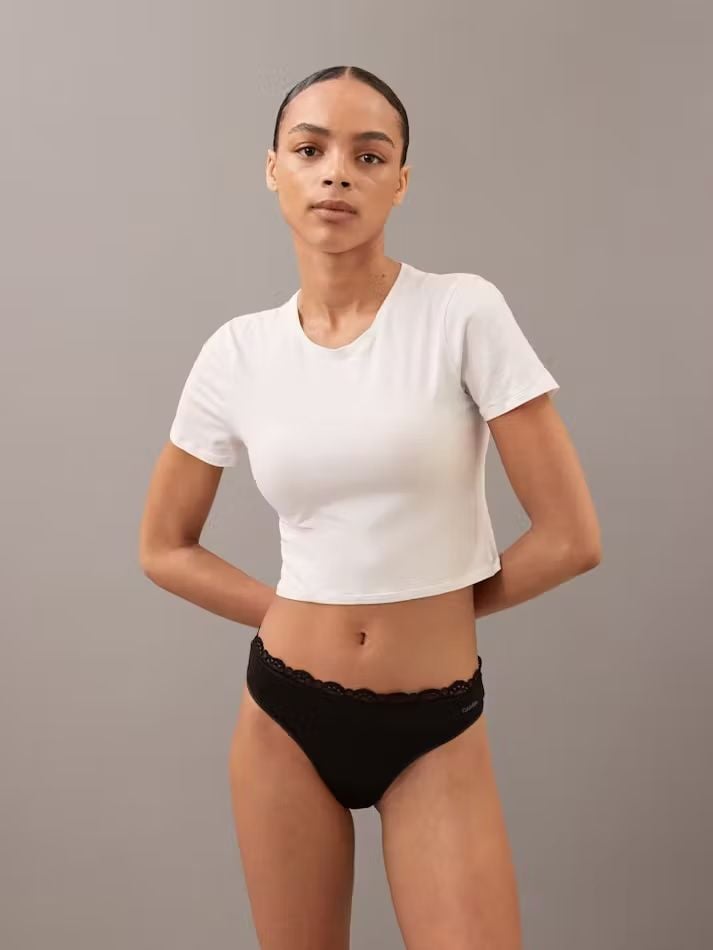 Calvin Klein - Quần lót CK nữ Micro Stretch with Lace Thong