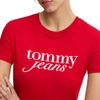 Tommy Hilfiger - Áo phông tay ngắn nữ TH Slim Essential Logo Tee