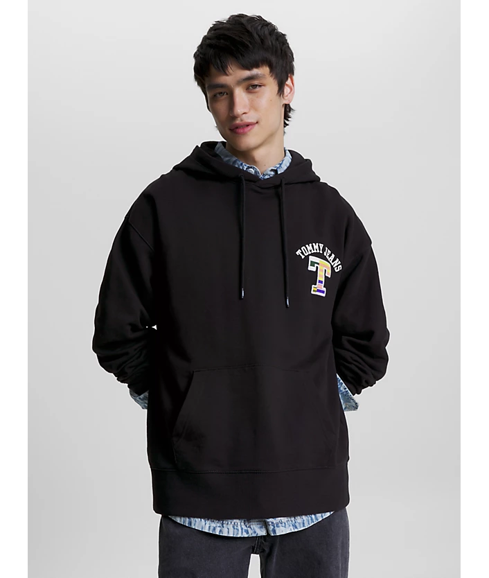 Tommy Hilfiger - Áo khoác có mũ trùm đầu nam Relax Luxe Graphic Hoodie