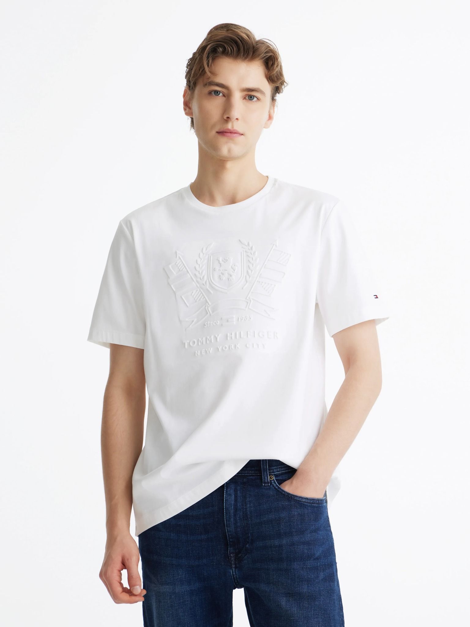 Tommy Hilfiger - Áo phông tay ngắn nam TH Emboss Icon Graphic Tee