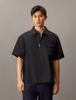 Calvin Klein - Áo sơ mi tay ngắn CK nam Zip Up Poplin Shirt