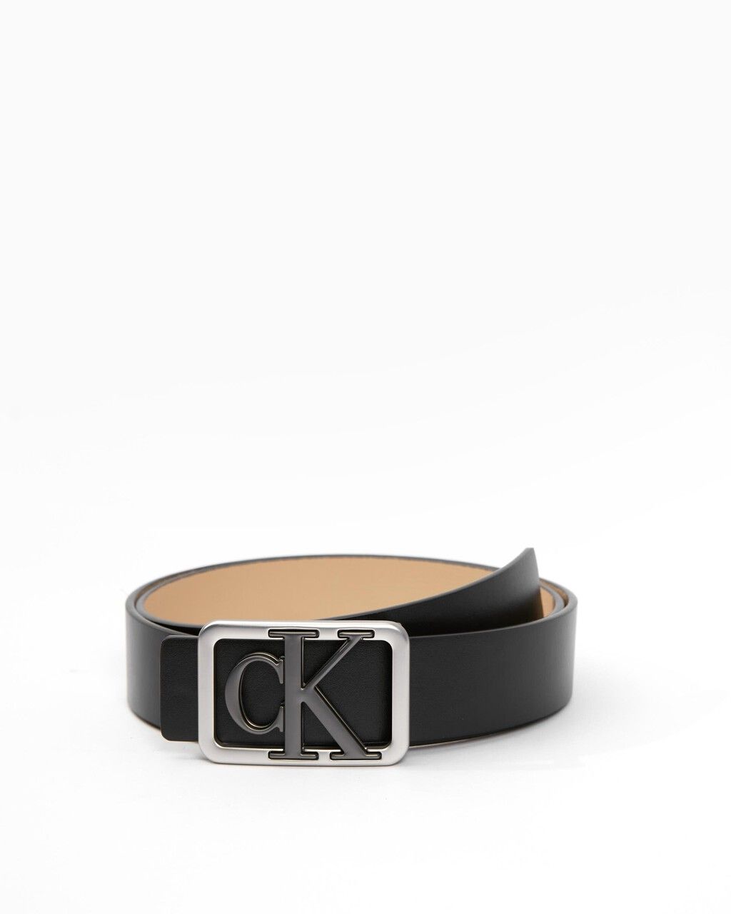 Calvin Klein - Thắt lưng nam Monogram Plaque Reversible Belt