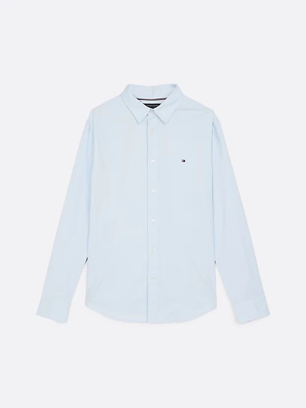 Tommy Hilfiger - Áo sơ mi tay dài nam TH Flex Slim Fit Poplin Shirt