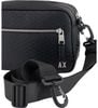 Armani Exchange - Túi đeo chéo nam Shoulder bag with all-over monogrammed logo Black