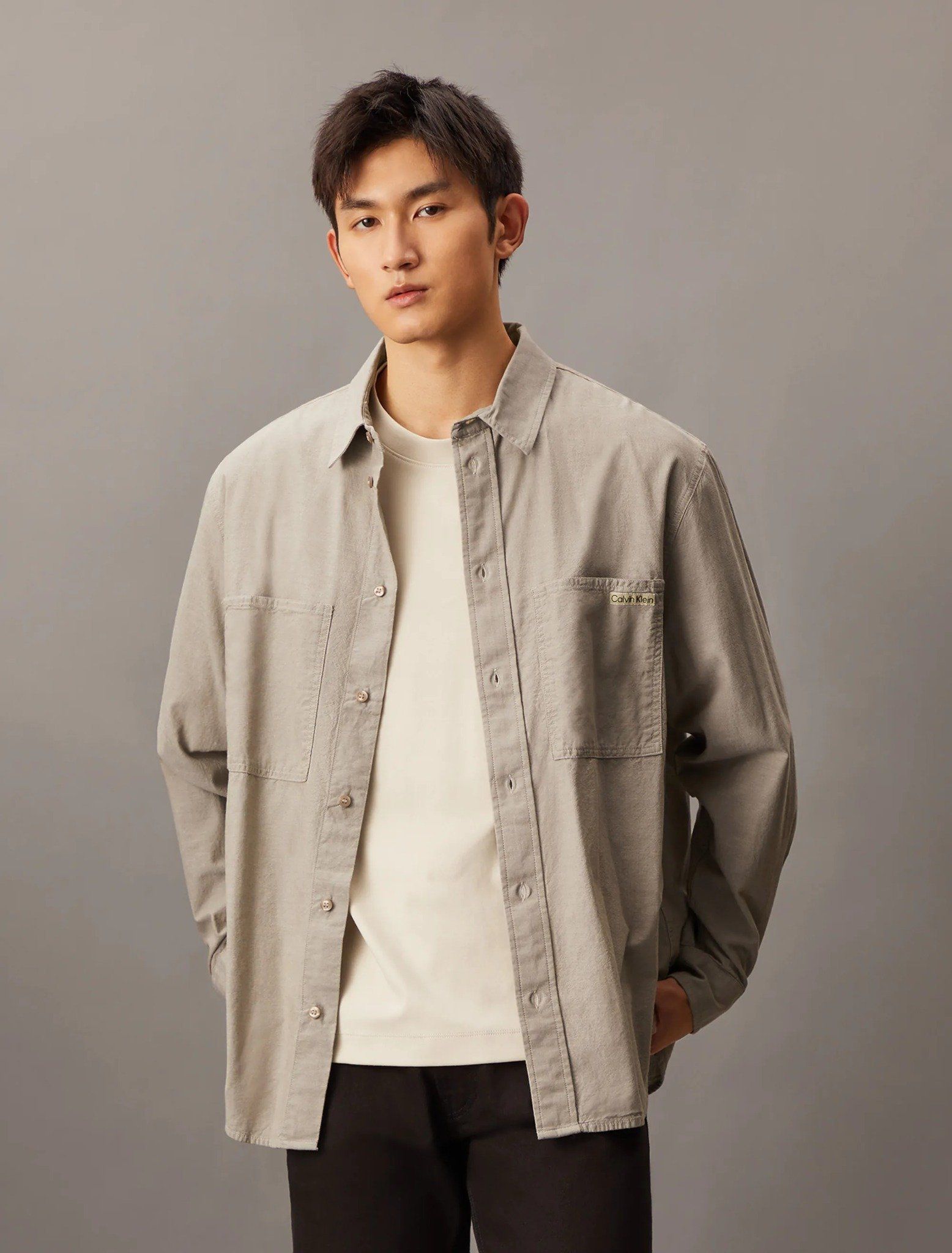 Calvin Klein - Áo sơ mi CK nam Premium Chambray Shirt