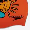 Speedo - Nón bơi trẻ em Slogan Printed Cap Swimming