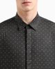 Armani Exchange - Áo sơ mi tay ngắn nam Aix Men's Grey Shirt