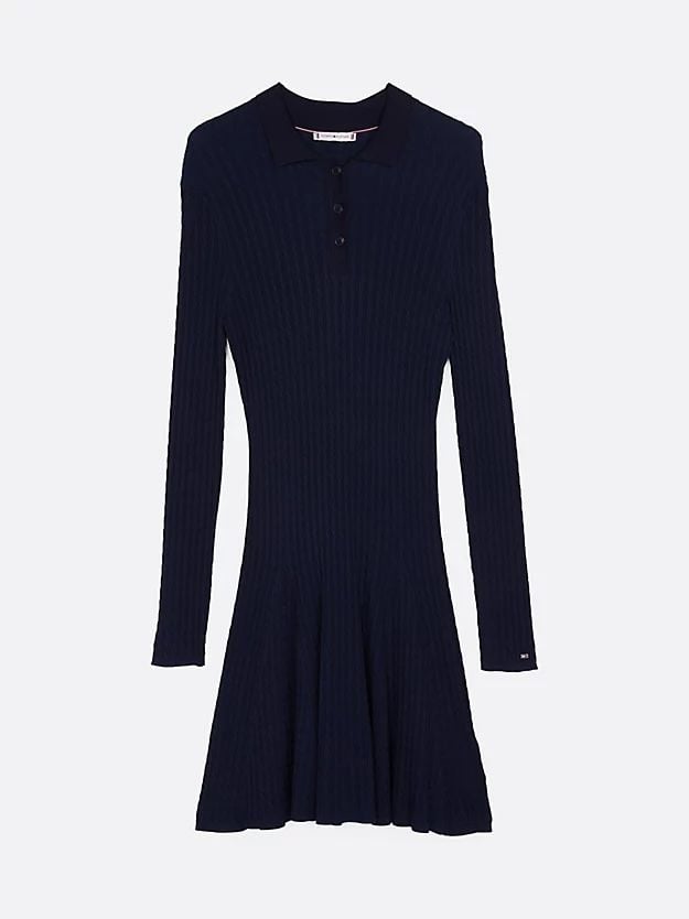 Tommy Hilfiger - Đầm len nữ Cable Knit Mini Jumper Dress