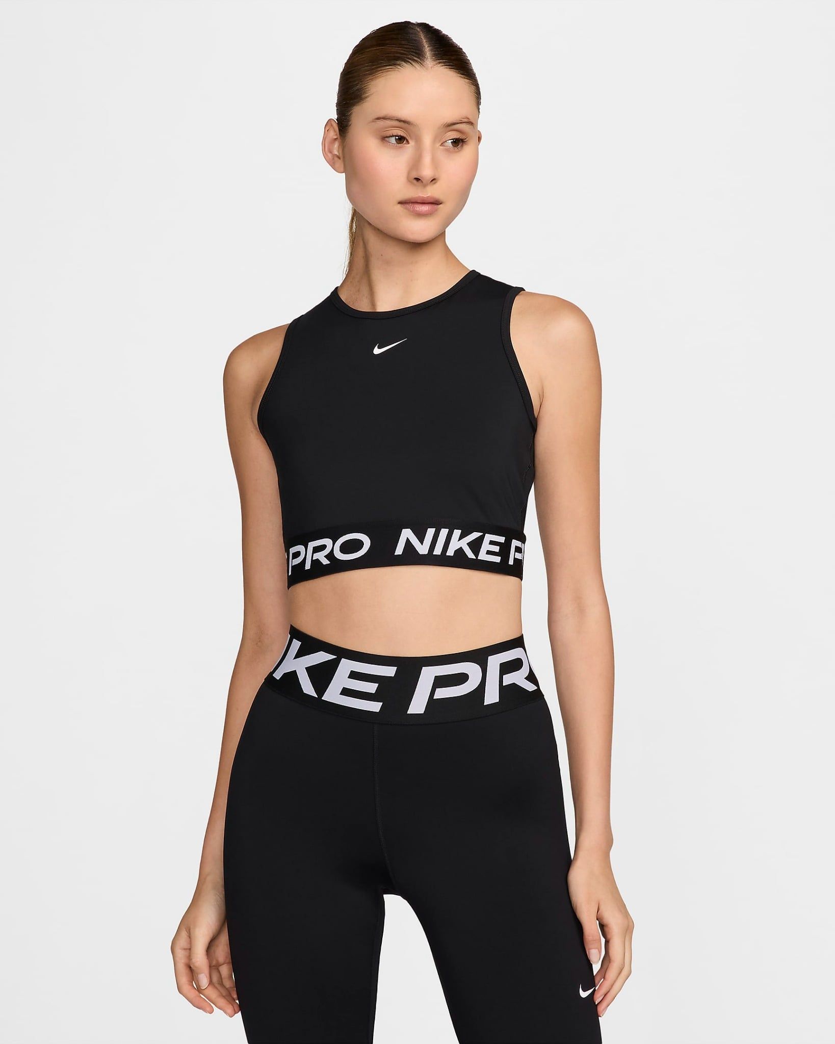 Nike - Áo ba lỗ thể thao Nữ Pro Women's Dri-FIT Cropped Tank Top