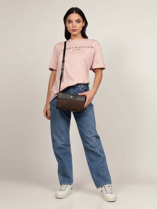 Tommy Hilfiger - Túi đeo chéo nữ Im Latam Jacquard Crossover