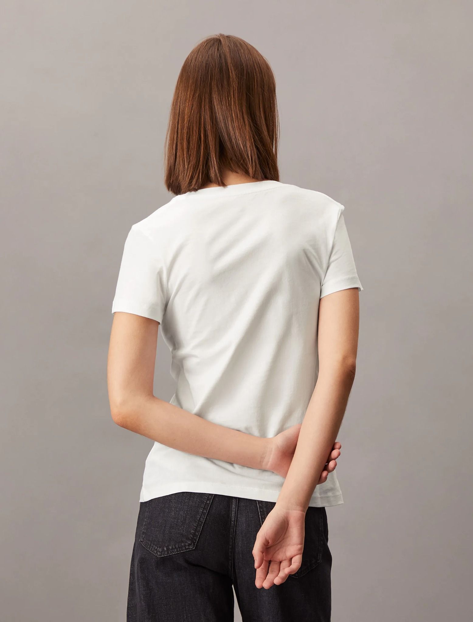 Calvin Klein - Áo thun thời trang CK nữ Premium Gradient Ck Slim Tee