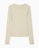 Calvin Klein - Áo thời trang tay dài nữ Sheer Long Sleeve Top