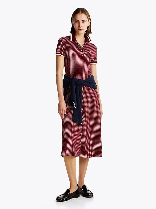 Tommy Hilfiger - Đầm nữ Print Midi Polo Dress