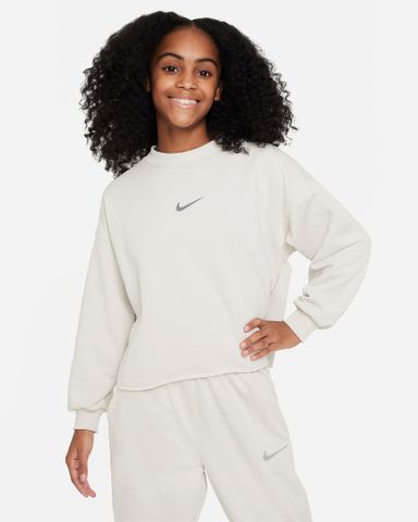 Nike - Áo tay dài thể thao thời trang Bé Gái Older Kids' (Girls') Dri-FIT Crew-Neck Sweatshirt