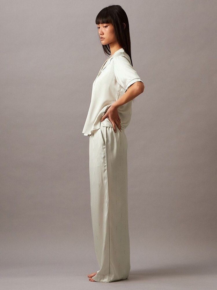 Calvin Klein - Quần ngủ CK nữ CK Sensual Satin Logo Pant