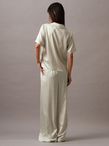 Calvin Klein - Quần ngủ CK nữ CK Sensual Satin Logo Pant
