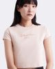 Calvin Klein - Áo tay ngắn nữ Diffused Logo Baby Tee