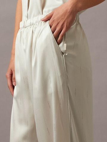 Calvin Klein - Quần ngủ CK nữ CK Sensual Satin Logo Pant
