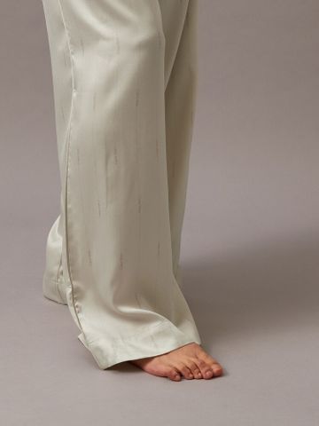 Calvin Klein - Quần ngủ CK nữ CK Sensual Satin Logo Pant