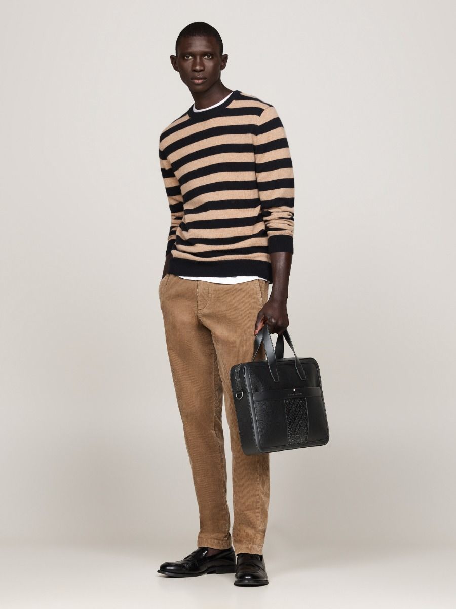 Tommy Hilfiger - Túi laptop nam TH Monogram Pebble Grain Laptop Bag