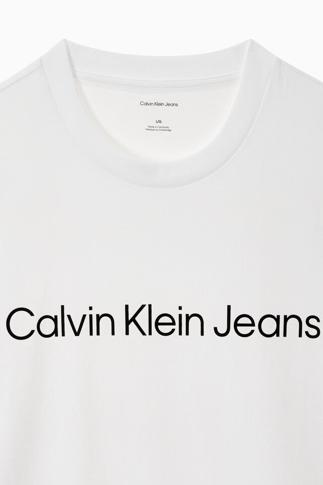 Calvin Klein - Áo phông tay ngắn nam CK Regular Institutional Tee