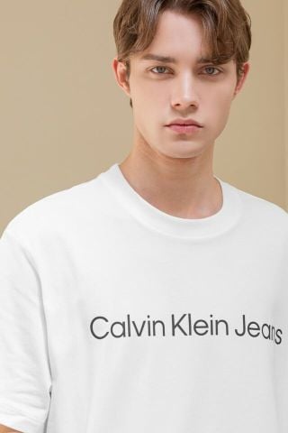 Calvin Klein - Áo phông tay ngắn nam CK Regular Institutional Tee