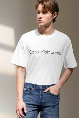 Calvin Klein - Áo phông tay ngắn nam CK Regular Institutional Tee - 4