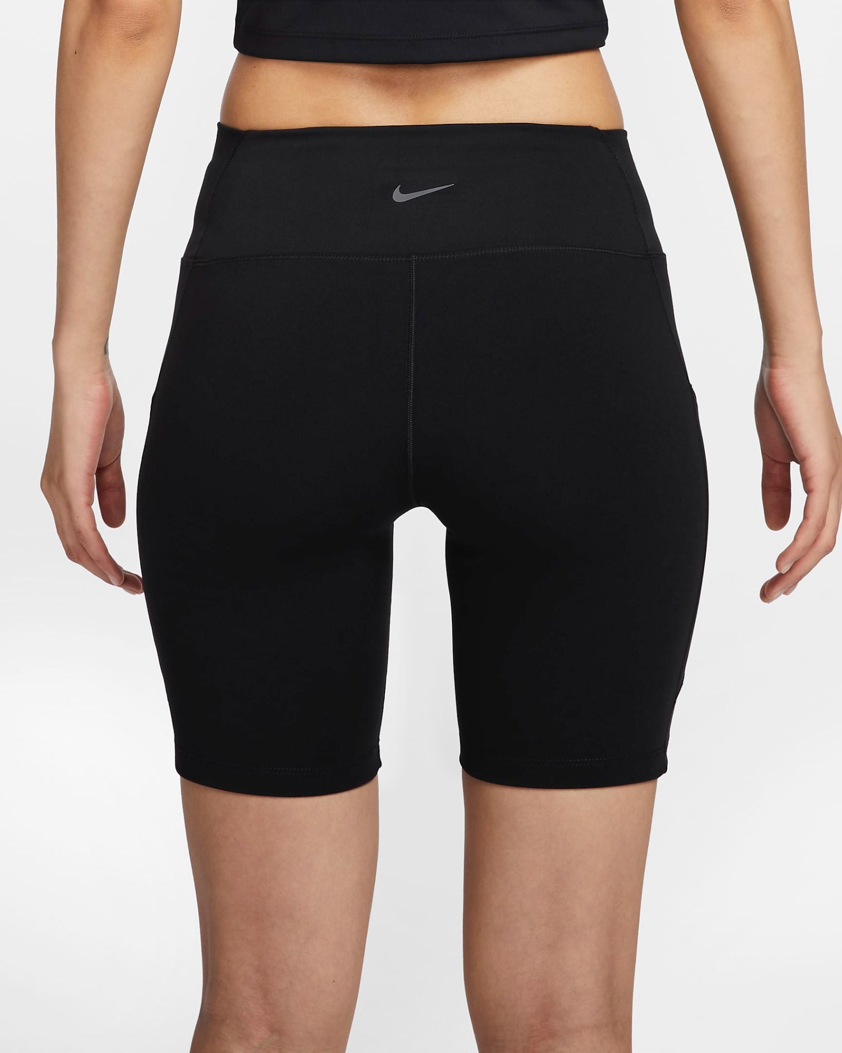 Nike - Quần lửng ống ôm thể thao Nữ One Women's High-Waisted Biker Shorts with Pockets