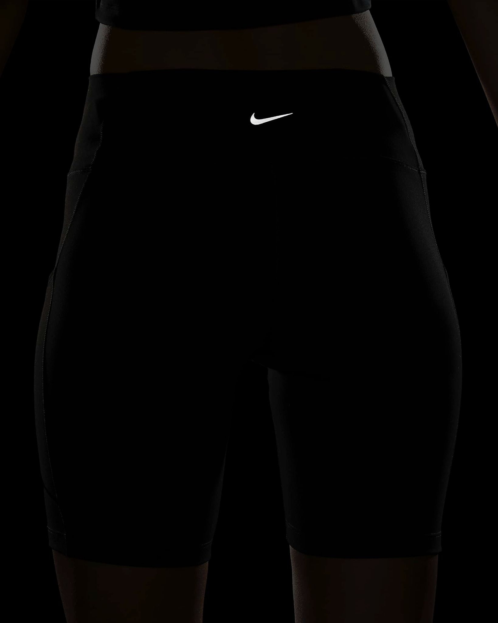 Nike - Quần lửng ống ôm thể thao Nữ One Women's High-Waisted Biker Shorts with Pockets