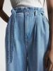 Tommy Hilfiger - Quần jeans nữ High Rise Wide Leg Paperbag Jeans