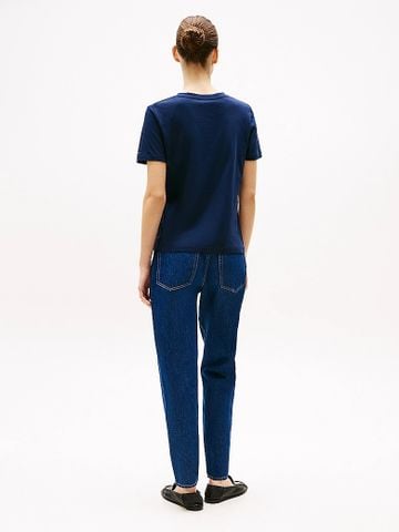 Tommy Hilfiger - Áo thun tay ngắn nữ Logo Crew Neck T-Shirt - 2