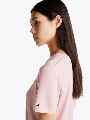 Tommy Hilfiger - Áo thun tay ngắn nữ Logo Crew Neck T-Shirt