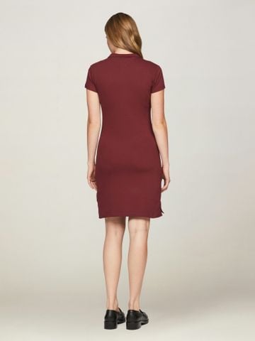 Tommy Hilfiger - Đầm tay ngắn nữ TH Slim Short Polo Dress