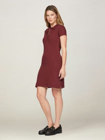 Tommy Hilfiger - Đầm tay ngắn nữ TH Slim Short Polo Dress