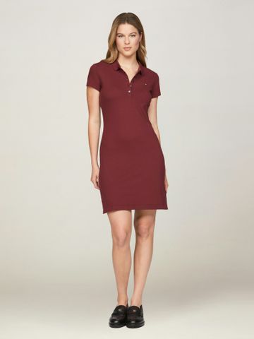 Tommy Hilfiger - Đầm tay ngắn nữ TH Slim Short Polo Dress