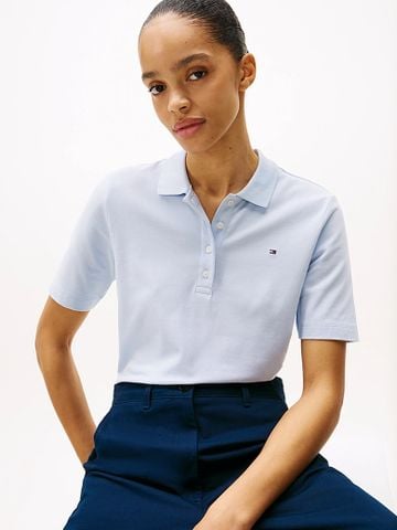 Tommy Hilfiger - Áo polo tay ngắn nữ TH 1985 Regular Pique Polo