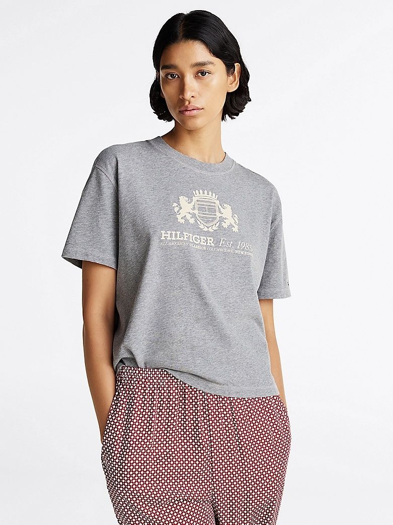 Tommy Hilfiger - Áo thun tay ngắn nữ Crew Neck Relaxed T-Shirt