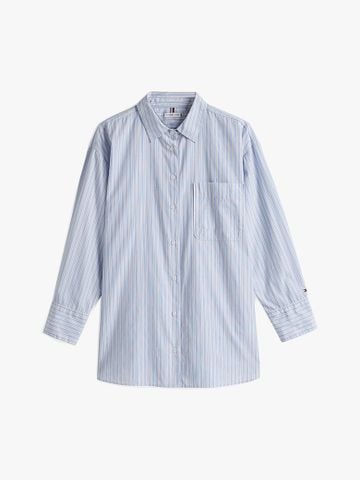 Tommy Hilfiger - Áo sơ mi tay dài nữ Essential Poplin Monotype Loose Shirt