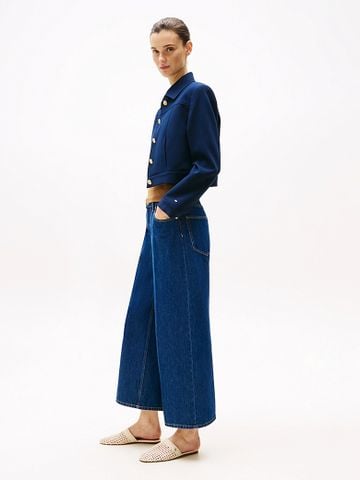 Tommy Hilfiger - Quần jeans ống rộng nữ High Rise Wide Leg Ankle Jeans