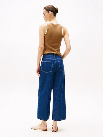 Tommy Hilfiger - Quần jeans ống rộng nữ High Rise Wide Leg Ankle Jeans