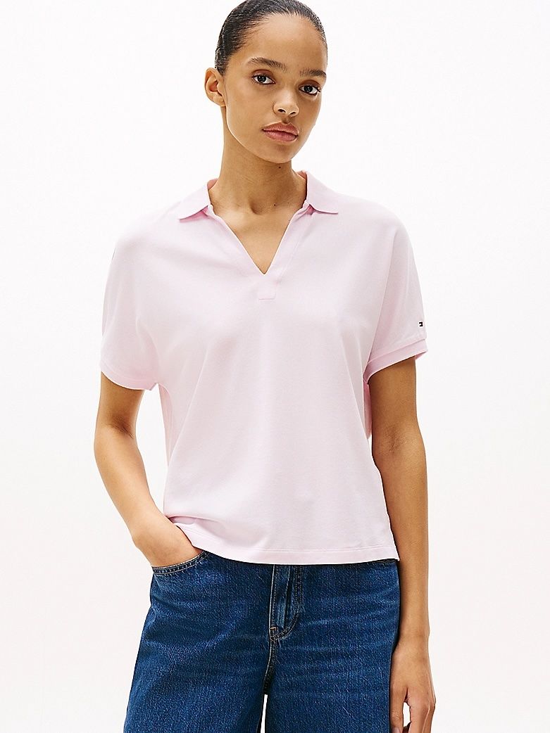 Tommy Hilfiger - Áo polo tay ngắn nữ Relaxed Polo Shirt