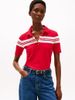 Tommy Hilfiger - Áo polo tay ngắn nữ Stripe Slim Fit Polo Shirt