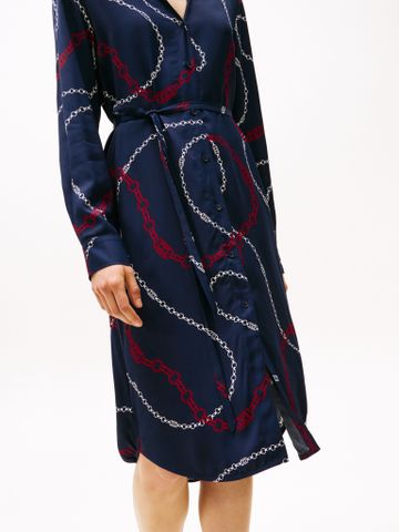 Tommy Hilfiger - Đầm nữ Belted Midi Shirt Dress