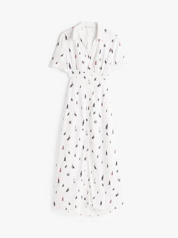 Tommy Hilfiger - Đầm nữ Print Cut Out Maxi Shirt Dress - 4