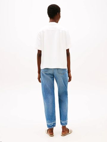 Tommy Hilfiger - Áo sơ mi tay ngắn nữ Relaxed Fit Short Sleeve Shirt