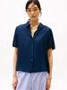 Tommy Hilfiger - Áo sơ mi tay ngắn nữ Relaxed Fit Short Sleeve Shirt