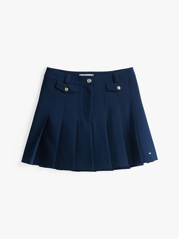 Tommy Hilfiger - Váy nữ Gold-Tone Button Mini Pleated Skirt