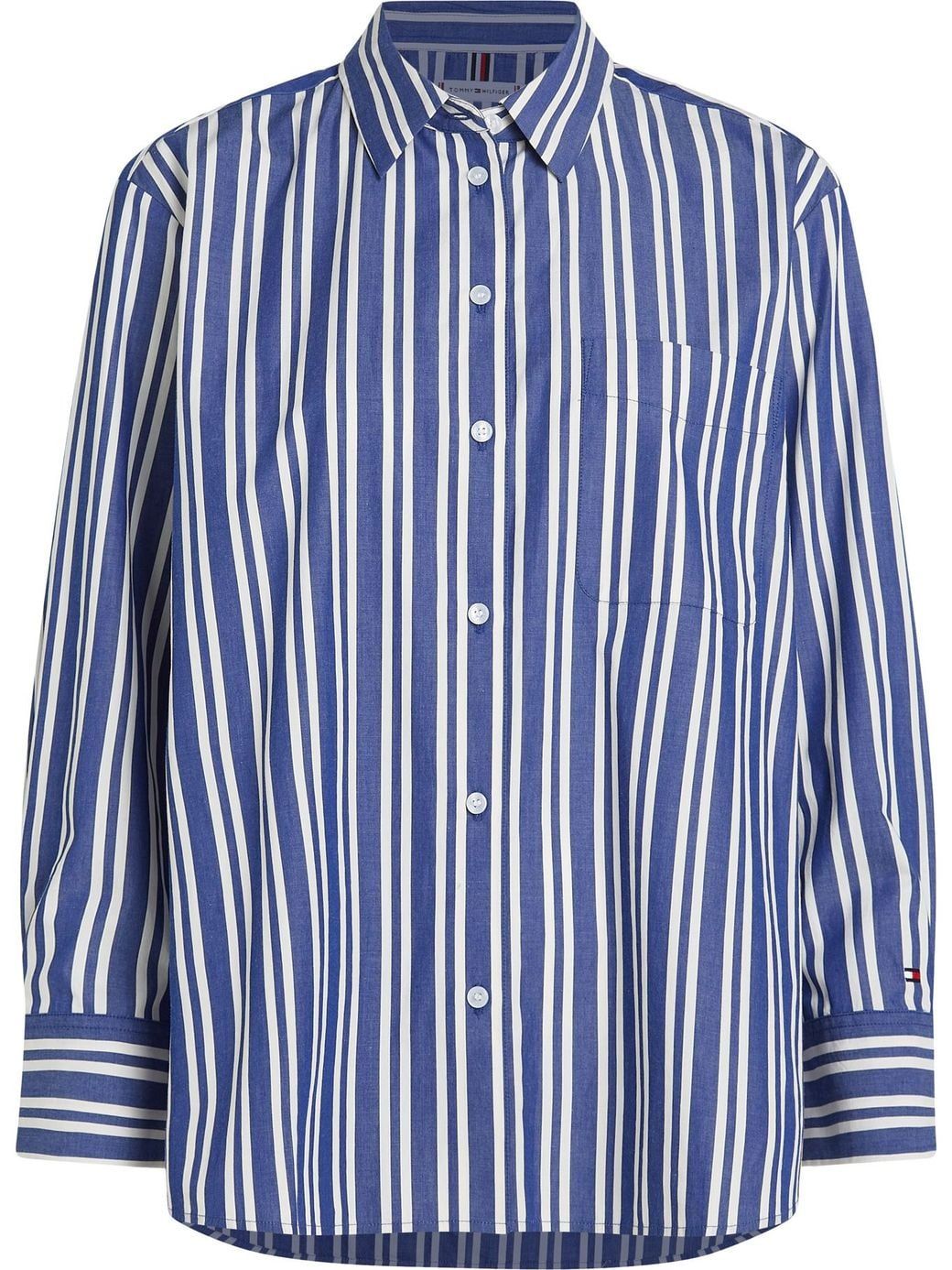 Tommy Hilfiger - Áo sơ mi tay dài nữ TH Essential Poplin Easy Fit Shirt