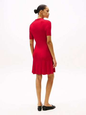 Tommy Hilfiger - Đầm nữ Ribbed Mini Polo Dress - 2