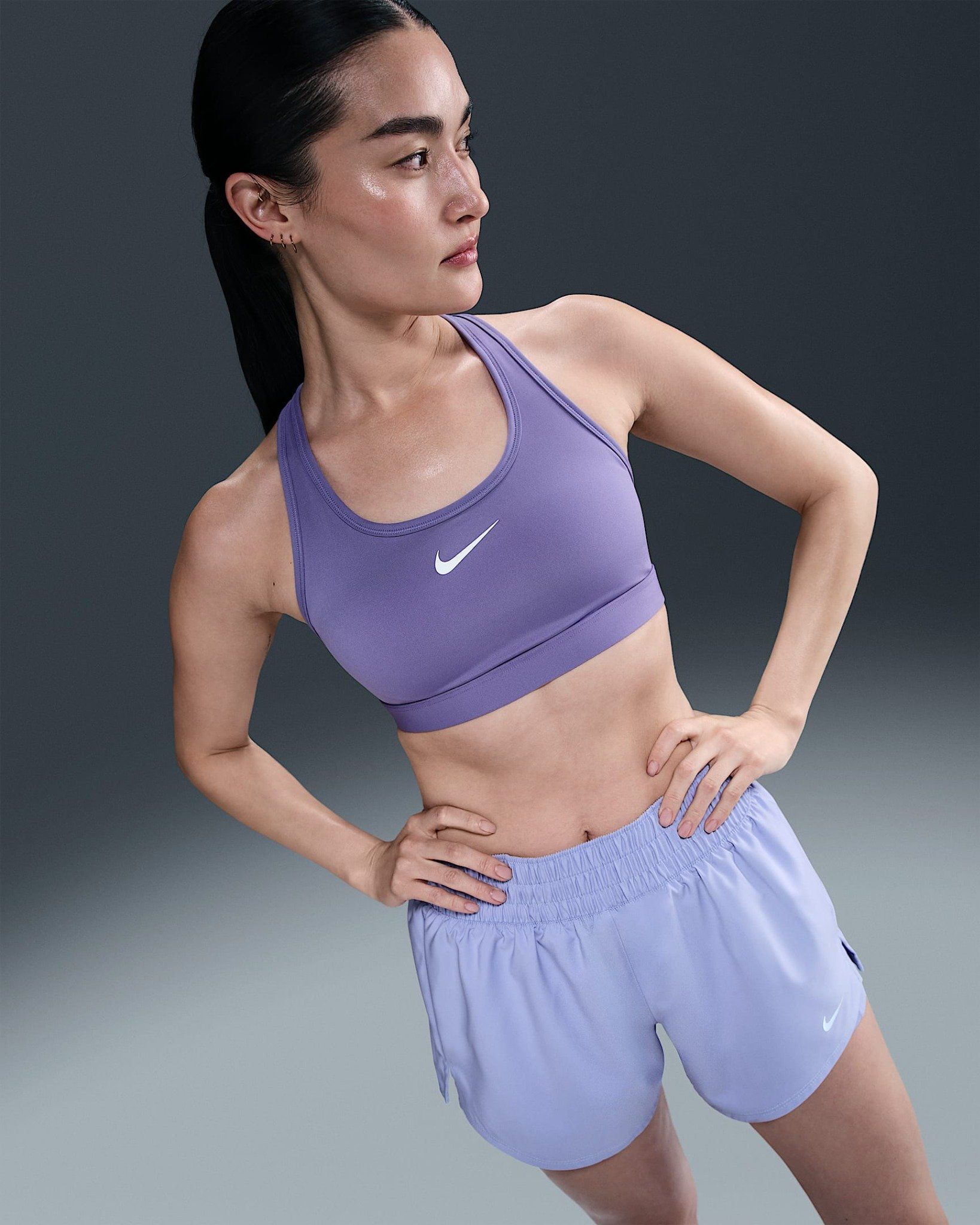 Nike - Áo ngực thể thao Nữ Swoosh Medium-Support Women's Padded Sports Bra